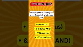 Test Your Python Skills! 🧠 Fun Python Quizzes for Beginners and Experts! #shorts