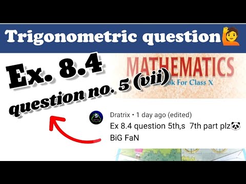 Trigonometric question|Mathematics| #class10 #mathematics #trigonometry #question #solution #exam