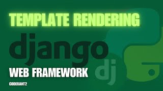 Template Rendering in Django | Django Web Framework | Python | CoderAnt2
