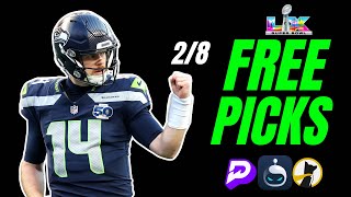 3-1 RUN, Best NFL Super Bowl Bets, Player Prop Picks, Parlays, Predictions FREE Today February 8th