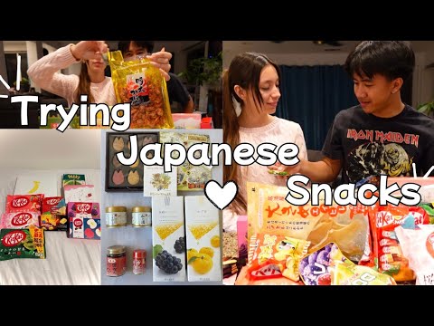 TRYING JAPANESE SNACKS AND CANDY!!