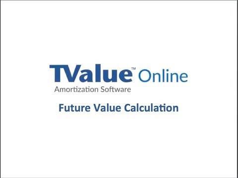 TValue Online - Future Value Calculation