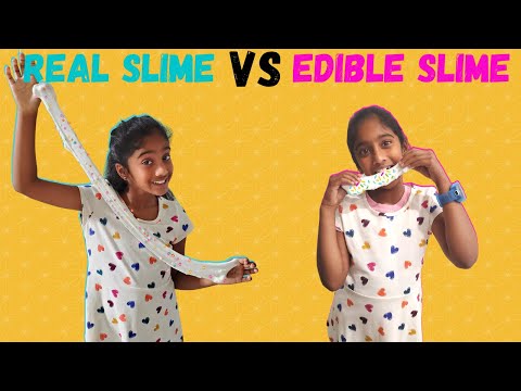 Real Slime vs Edible Slime