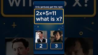 Only Geniuses Can Solve This Equation, If 2x + 5 = 11, what is x?