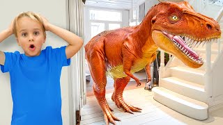 Giant Dinosaurs in the House – Funny stories for kids