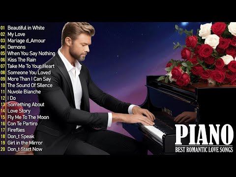 200 Most Famous Beautiful Piano Melodies - Great Relaxing Piano Instrumental Love Songs Playlist