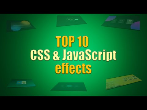 Top Animation and Hover Effects using CSS and JavaScript