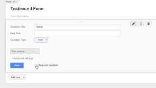 Adding A Google Form To A Website - Adding Website Forms