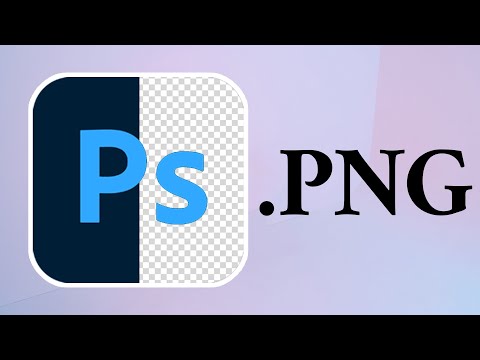 How to create a PNG file in Adobe Photoshop