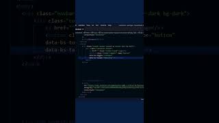 How to make a navbar using Bootstrap in minutes!#shorts
