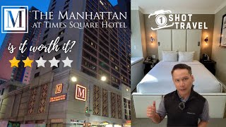 I stayed THE MANHATTAN at TIMES SQUARE - Here’s What You Need to Know! 🥂✨