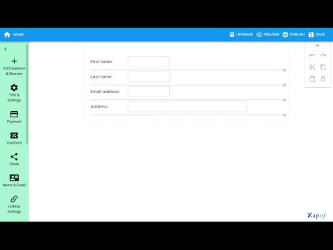 Sharing a form. Zapof Forms - Getting Started.