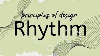 1 minute art vocabulary! What is RHYTHM? (Principles of Design)