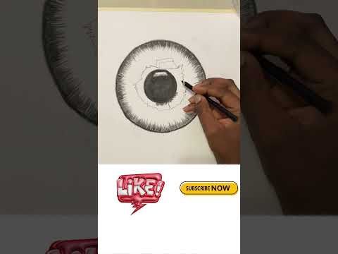 Easy iris drawing with charcoal pencil #quickdraw #shorts #art #iris