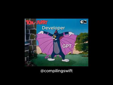 Developer using GPT 🤓😂