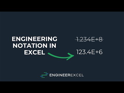 Engineering Notation in Excel