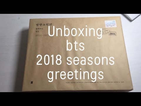 Unboxing|BTS 방탄소년단 2018 Season's Greetings