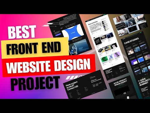 Front End Website designing, using HTML, CSS, JavaScript and green sock animation plateform (GSAP).