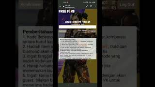 CODE REDEEM HARI INI!!CODE REDEEM TERBARU!! REDEEM CODE FF 30 APRIL!!