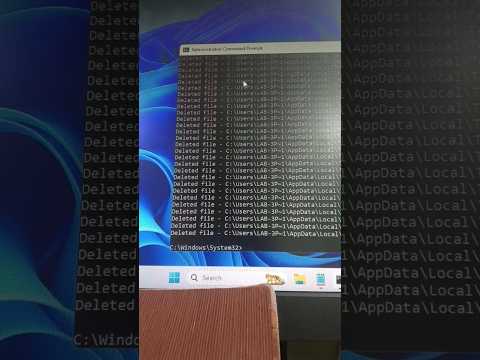 Command for clean your PC #tech #pc #clean #tips