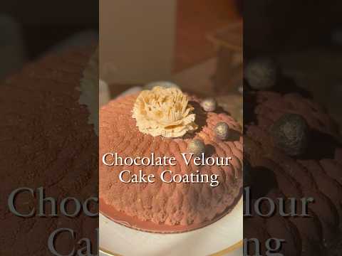 Milk chocolate velour coating recipe #cake #chocolatecake #velour