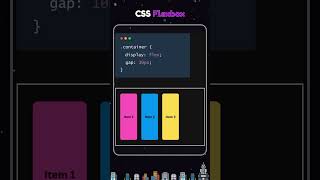 CSS Flexbox gap property! #shots #webdevelopment