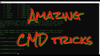 Amazing CMD tricks | Command Prompt