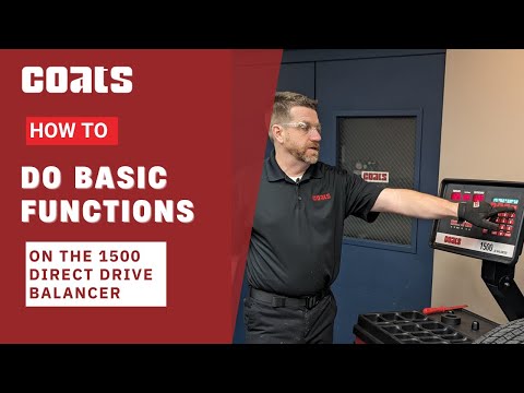 Coats 1500 Balancer Basic Functions