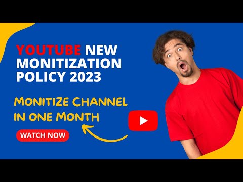 YouTube New Monetization Policy 2023 - Monetize Channel In One Month -  Talha Malik