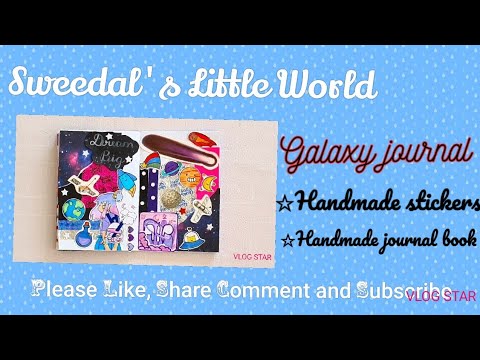 how to make Galaxy journal ✨️/Soothing Journal #journal #journalwithme #galaxy