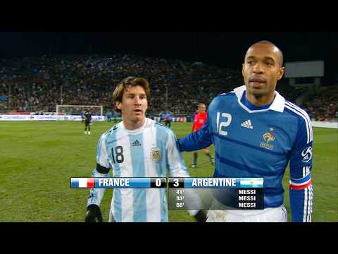 The Day Lionel Messi Showed Thierry Henry Who Is The Boss & Destroyed France