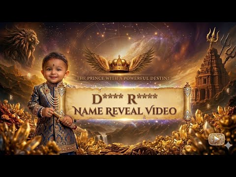 My Son's Name Reveal Video | Trending Name Reveal 