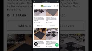 Shop Interlocking Mats Now from EasyHome! #easyhome #easyliving #homesolutions #gymmat #workout