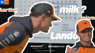 How fast can McLaren F1 Team Driver @LandoNorris find a word? | @McLaren F1 Driver Challenge