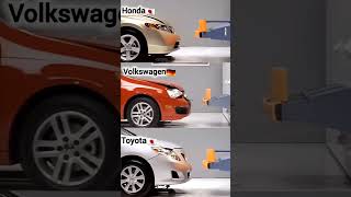Toyota vs Honda vs Volkswagen: Ultimate Crash Test! 💥🚗