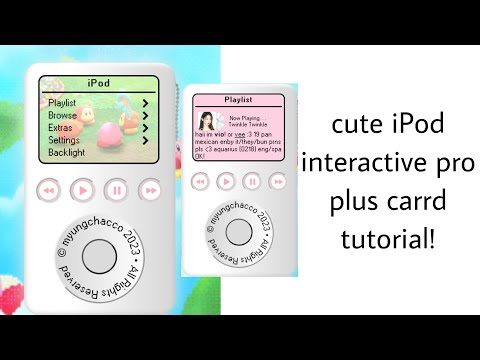 cute ipod interactive carrd tut! © myungchacco [PRO PLUS]