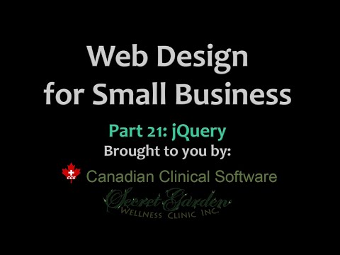 Web Design for Small Business: Part 21 - jQuery