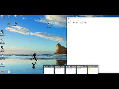 How get file list useing batch file