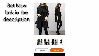 women Autumn winter wear coat clothes Double breasted long coat ladies long sleeve Overcoat jacket
