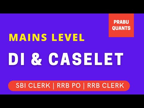 MAINS LEVEL DI & CASELET FOR SBI CLERK MAINS | RRB PO MAINS | RRB CLERK MAINS