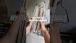 how I archive finished journals! #journaling #journal