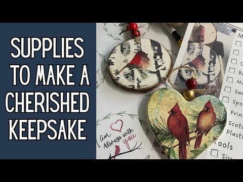 Essential Tools and Materials for Crafting Cardinal Memory Ornaments