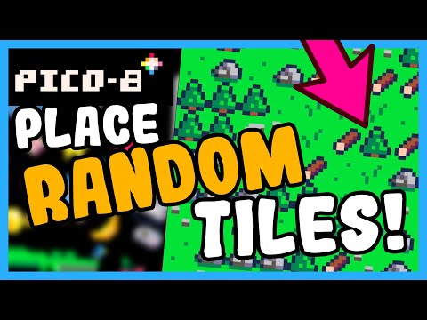 How to RANDOMLY Place Tiles for Your Game in Pico-8 - Basic Procedural Map Generation in Pico-8!