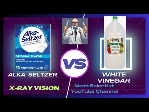 X-Ray Vision Alka Seltzer + Vinegar Reaction #viralexperiment