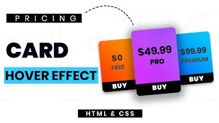 CSS Card Hover Effects | Html & CSS