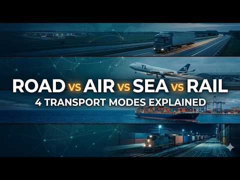 Transport Modes Explained: Road, Air, Sea and Rail — Which One Fits Your Shipment?