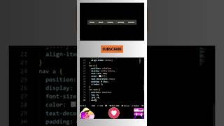 😍Modern Navigation Menu Hover Effect | HTML CSS #webdevelopment #coding #htmlcss #shorts