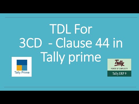 Clause 44 In Tally Prime