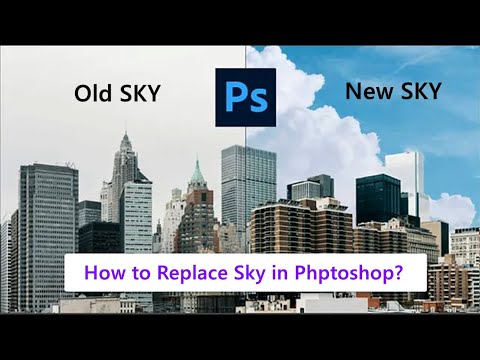 SKY Replacement Photoshop- How to  Replace a SKY in seconds (2021)😍