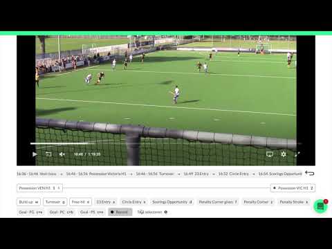Video-analyse voor hockey: Fragmenten maken met verschillende lengtes